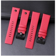 Litchi wristband for Diesel cowhid watch band men's DZ7395 DZ7370 DZ7257 red watch strap 20mm 22mm 2