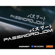 sticker password jdm car sticker Japanese style sticker japan sticker
