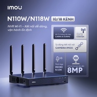 IMOU 10/18 Channel NVR Video Recorder N110W-8A0E/N118W-8A0E - 2-Way Talk, Supports Camera Up to 8MP,