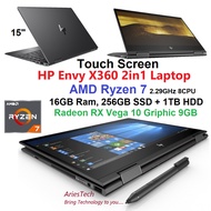 Refurbish Laptop for Gaming and Graphics HP Pavilion, HP Envy x360 intel Core i7, Ryzen7, Ryzen5 (16GB Ram, 512GB SSD)