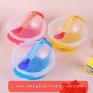 Heat sensor bowl set for baby feeding MPASI Heat Sensor Spoon