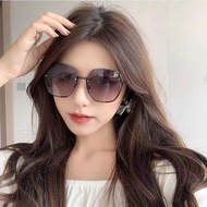 Sunglasses，New Ladies Sunglasses Fashion Rimless Beach Gradient Sunglasses Original Ladies Retro Sun