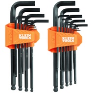 Klein Tools BLS22 Long Ball End Hex Key Set SAE and Metric 22-Piece Long Ball-End Hex Key Wrench Set