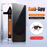 Kính Cường lực chống nhìn trộm Khung tự dán Full màn hình cho Samsung Galaxy S25 Ultra S25 Edge S24