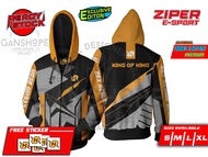 JAKET ZIPPER RRQ AXXEL limited edition exclusive PUTIH ORANGE