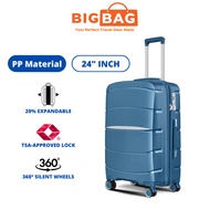 BIG BAG Explorer 24" (PP) TSA Lock Polypropylene Luggage 24 Inch Unbreakable Luggage Bag Travel 24 I