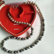 Long Necklace Pearl Shell Necklace