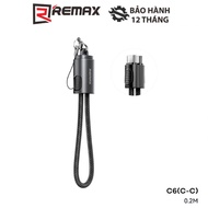 Remax C5(C-L) C to L PD 30W /C6(C-C) C to C PD 65W Phone Charging Cable 0.2m long