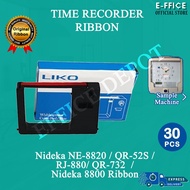 Effice Depot - Time Recorder - Nideka NE-8820/ QR-52S/ RJ-880/ QR-732/ Nideka 8800 Ribbon ~ 100pcs