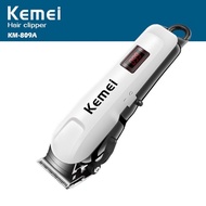 Idea8 Kemei KM809A เครื่องตัดผมไฟฟ้าแบบชาร์จไฟได้จอแสดงผล LCD clipper ผมไร้สายจอนผม CKL-809A