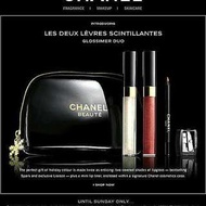 Chanel 聖誕限定的雪花漆皮化妝包