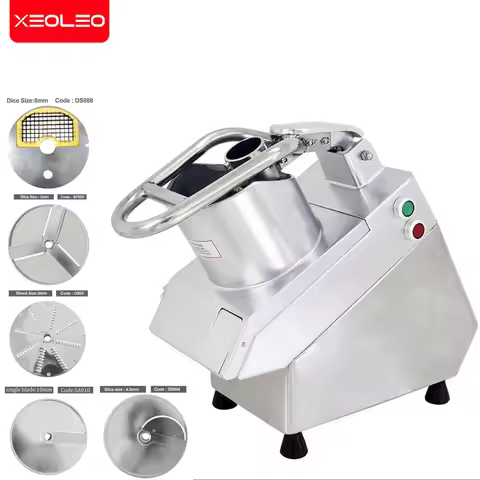 XEOLEO Efficient 5 in 1 Commercial Fruit and Vegetable Cutter Salad Master Vegetable Cutter Automati