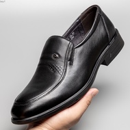 รองเท้าหนังลำลองสำหรับผู้ชายวัยกลางคนมีพื้นรองเท้านุ่ม,หนังแท้,รองเท้าส้นสูงทางการ,หนังวัวนิ่ม,รองเท้าสีดำ,ชุดสูท,รองเท้าของพ่อ Bsy1