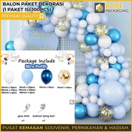 Aesthetic Decoration Package Balloons / Birthday Decoration Balloons / Party Balloon Set / Gold Them