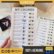 Chores Reusable Checklist Board Daily Task Planning Board Hanging Checklist Check Plan board