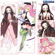 Pillowcase Kimetsu No Yaiba Demon Slayer Nezuko Kamado Mitsuri Kanroji Pillow Cover Anime Game Custo