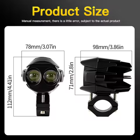 For BMW F700GS 2008-2017 F650GS Twin 08-14 LED Fog Light Mini Projector Motorcycle Headlight Spotlig