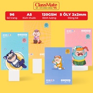 Southern Student Notebook 120gsm Waterproof Back Page 5-Line Notebook Grade 1 Notebook 96 Pages 5-Li