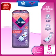 Libresse Maternity Wider Back Night Wings 41cm (5s) - Soft, Quick Absorption Pad
