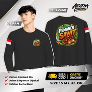 Long Sleeve T-Shirt Palm Oil Farmers Version V2 A4 Distro Shirt by Arsakha Clothing
