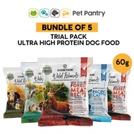 [Bundle of 5] Trial Pack Addiction Wild Islands Dog 60g, Whole Prey-Inspired, Dry Dog Food