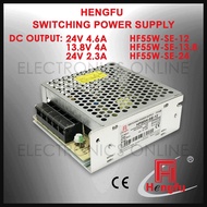 HF55W-SE-12 HF55W-SE-13.8 HF55W-SE-24 HENGFU Switching Power Supply DC12V 4.6A DC13.8V 4A DC24V 2.3A