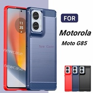 Carbon fiber pattern Casing For Motorola Moto G85 5G 2024 MotoG85 G 85 MotorolaG85 Camera Protect PC