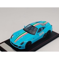 [Ready Stock 1] DINOMDOEL 1/18 Ferrari 599GTO Black Base Light Blue Price 2380 FG003B DINOMDOEL 1/18