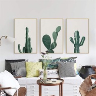 Elegant Poetry Nordic Modern Minimalist Plant Cactus Canvas Painting Art Print Poster Picture Wall H