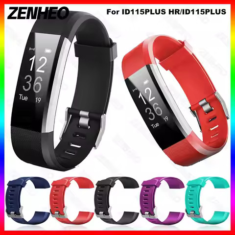 Silicone Watch Strap For ID115 Plus HR Soft Sport Wristband Bracelet Replacement Watchband For ID115