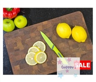 เขียงไม้สัก (ลายตั้ง) ขนาด 25x40x2.8 cm. Sale! S.Happy