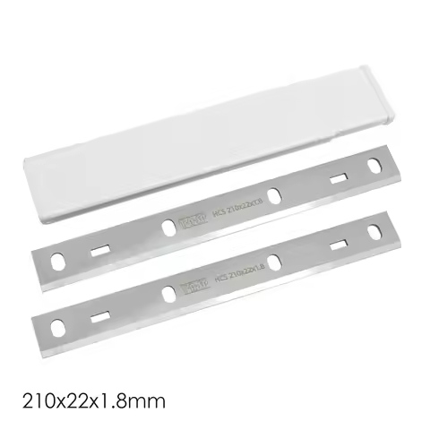 1 Pair 210mm HCS Planer Blade 210x22x1.8mm Thickness Planer Knife Spare Part for Power Tools Kity PT