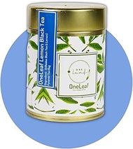 OneLeaf Lemon Black Tea for Stress Relief and Immunity Booster|Lemon Flavored Non-Bitter Loose Leaf 