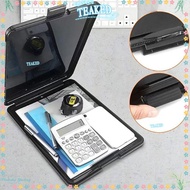 TEAKEMY File Organizer, Waterproof Plastic File Folder with Clipboard, Practical with Clipboard Larg