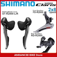 Shimano CLARIS R2000 Groupset 2X8 Speed จักรยานเสือหมอบซ้ายและขวา Shifter ด้านหน้า Derailleur หลัง D