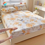 Rustic Printed Mattress Protector Floral Fitted Sheets Single/Super Single/Queen/King/Super King Sheets Pillowcases