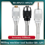 1pc R8-APU13 (1-13mm) APU16 (1-16mm) Tool Holder Clamp R8 APU  Metric M12*1.75 Drill Cartridge Serie