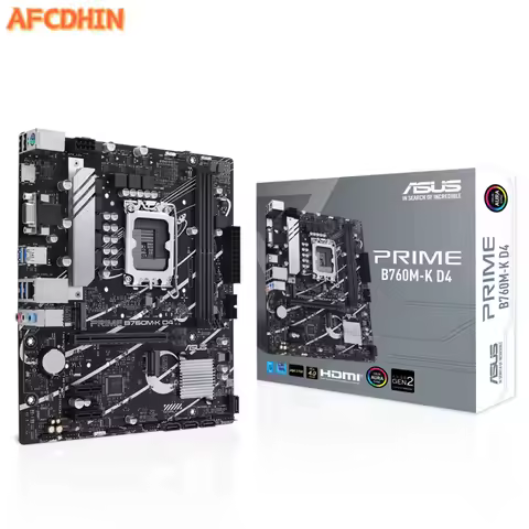 ASUS PRIME B760M-K D4 desktop computer motherboard compatible with 13th generation CPU 13100/13400