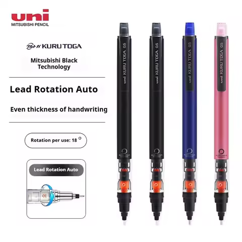 Japanese Uni Kuru Toga M5-452 Mechanical Pencil,0.5mm Durable&Smooth Anti-Break Lead Perfect for Stu