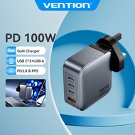 Vention 100W GaN Charger USB Type C Fast PD Charging for MacBook iPhone Samsung