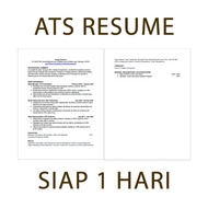 ATS Resume | ATS-Friendly Resume | ❗❗ Servis Buat ATS Resume Siap 1 Hari 🔥🔥 ❗❗