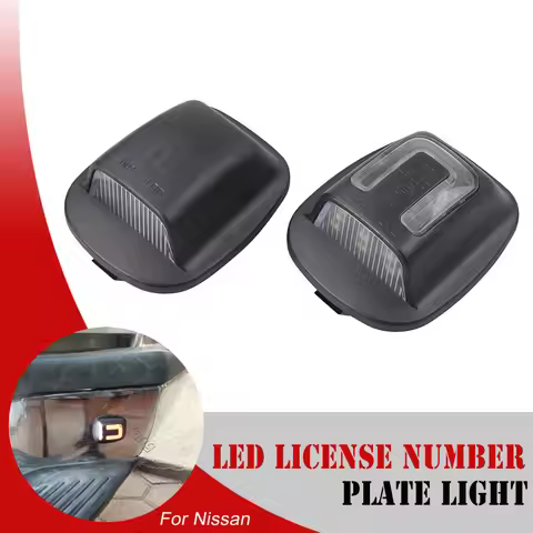 Car For Nissan Xterra（Roniz）WD22 1999-2004 Frontier Navara NP300 D22 1998-2004 2X LED License Number