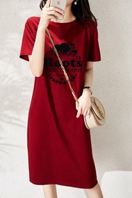 Alibaba 1688 Summer Clearance Sale Loose Short Sleeve Dress Affordable Versatile Casual Style round
