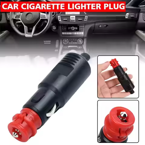 1PC Universal 12V-24V Car Cigarette Lighter Plug Socket Power Plug Connection Cigaret Socket Adaptor