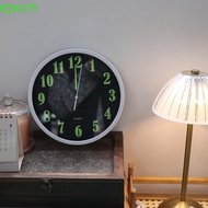 EPOCH Quartz Wall Clock, Round Plastic Luminous Wall Clock, Living Room Decoration Time Accuracy Fas