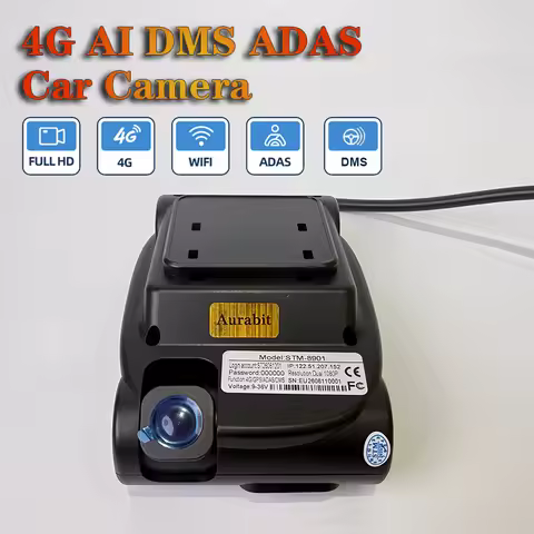 4G AI DMS ADAS Car Camera Full HD With Driver Behaviour Live Streaming Real Time GPS Tracking Wifi D