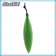 SUQI Letter Opener Bookmark, Safe Green Willow Leaf Shape Letter Opener Tool, Practical Cut Paper Tool Plastic Durable