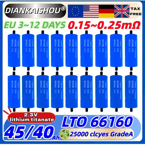 Yinlong 45Ah 2.3V Lto 3-12 Days Lithium titanate Battery Original 10c DIY 12V 24V Electric Boat Sola