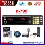 Megapro D-790 DoReMi Karaoke Player + DVD + Songbook + Remote + Mic