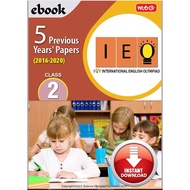MTG IEO International English Olympiad 5 Previous Years' Papers (2016-2020) Class 2 + ANSWERS